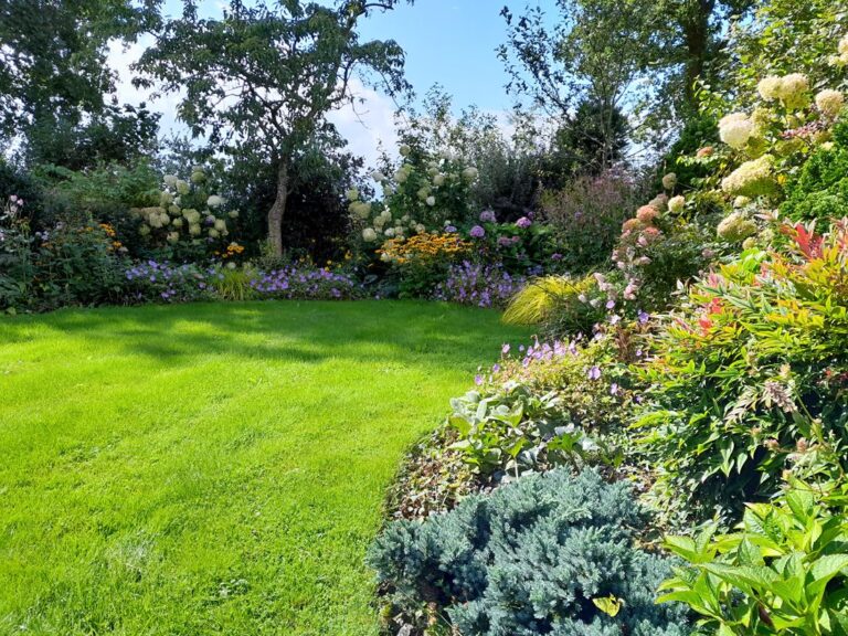 mooi aangelegde tuin